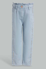 Load image into Gallery viewer, Redtag-Lt.Wash-Girls-Denim-Pant-Category:Jeans,-Colour:Light-Wash,-Filter:Girls-(2-to-8-Yrs),-Girls-Jeans,-New-In,-New-In-GIR,-Non-Sale,-S22D,-Section:Kidswear-Girls-