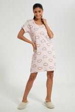 Load image into Gallery viewer, Pink Heart Print Nightshirt