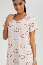 Load image into Gallery viewer, Pink Heart Print Nightshirt
