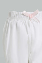 Load image into Gallery viewer, Redtag-White-Short-Denim-Shorts-Infant-Girls-3 to 24 Months