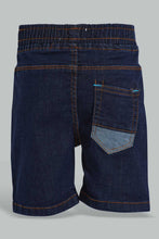 Load image into Gallery viewer, Navy Denim Short For Baby Boys