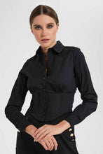 Load image into Gallery viewer, Redtag-Assorted-Button-Front-Collared-Blouse-Long-Sleeve-Blouses-Women's-