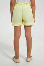 Load image into Gallery viewer, Redtag-Yellow-Girls-Short-Casual-Shorts-Girls-2 to 8 Years