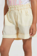 Load image into Gallery viewer, Redtag-Beige-Girls-Short-Casual-Shorts-Girls-2 to 8 Years