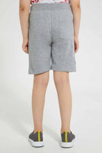 تنزيل الصورة على معرض الصور، Redtag-Grey-Marl-Print-Short-Active-Shorts-Boys-2 to 8 Years