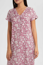 Load image into Gallery viewer, Redtag-Pale-Blue-Floral-Printed-Nightgown-Nightgowns-Women's-