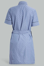 Load image into Gallery viewer, Redtag-Blue-Solid-Dobby-Robe-Category:Chemises,-Colour:Blue,-Filter:Women's-Clothing,-New-In,-New-In-Women,-Non-Sale,-S22D,-Section:Women,-Women-Chemises-Women's-