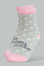 Load image into Gallery viewer, Redtag-Assorted-4-Pc-Pack-Socks-Full-Length-Socks-Girls-2 to 8 Years