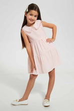 Load image into Gallery viewer, Redtag-Pale-Pink-Aop-Dress-Dresses-Girls-2 to 8 Years