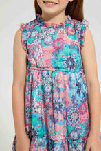 Load image into Gallery viewer, Redtag-Pale-Pink-Aop-Dress-Dresses-Girls-2 to 8 Years