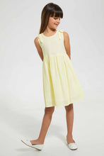 Load image into Gallery viewer, Redtag-Yellow-Printed-Dress-Dresses-Girls-2 to 8 Years