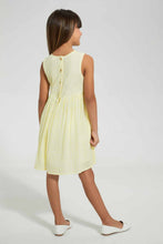 Load image into Gallery viewer, Redtag-Yellow-Printed-Dress-Dresses-Girls-2 to 8 Years