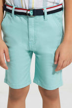 Load image into Gallery viewer, Redtag-Mint-Belted-Chino-Short-Chino-Shorts-Boys-2 to 8 Years