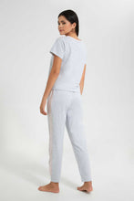 Load image into Gallery viewer, Redtag-Assorted-Colorblock-Pyjama-Set-Pyjama-Sets-Women's-