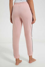 Load image into Gallery viewer, Redtag-Pink-Plain-Pyjama-Bottom-With-Side-Piping-Leggings-Women's-