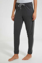 تنزيل الصورة على معرض الصور، Redtag-Charcoal-Plain-Pyjama-Bottom-With-Side-Piping-Leggings-Women's-