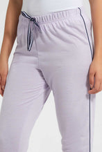 Load image into Gallery viewer, Redtag-Lilac-Plain-Pyjama-Bottom-With-Side-Piping-Leggings-Women's-