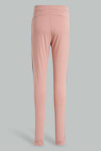 Load image into Gallery viewer, Pink Side Piping Legging For Women