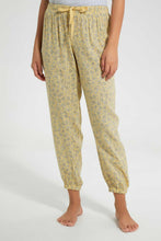 Load image into Gallery viewer, Redtag-Yellow-Allover-Printed-Pyjama-Bottom-Leggings-Women's-