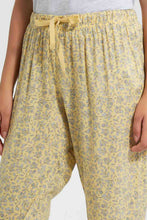 Load image into Gallery viewer, Redtag-Yellow-Allover-Printed-Pyjama-Bottom-Leggings-Women's-