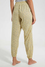Load image into Gallery viewer, Redtag-Yellow-Allover-Printed-Pyjama-Bottom-Leggings-Women's-