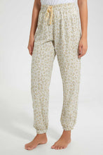 تنزيل الصورة على معرض الصور، Redtag-White-Allover-Printed-Pyjama-Bottom-Leggings-Women's-