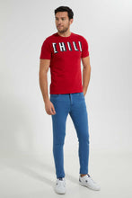 Load image into Gallery viewer, Redtag-Red-Graphic-T-Shirt-Graphic-T-Shirts-Men's-