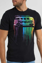 تنزيل الصورة على معرض الصور، Redtag-Black-Graphic-T-Shirt-Graphic-T-Shirts-Men's-