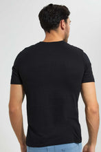 تنزيل الصورة على معرض الصور، Redtag-Black-Graphic-T-Shirt-Graphic-T-Shirts-Men's-
