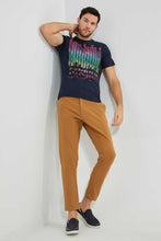 تنزيل الصورة على معرض الصور، Redtag-Navy-Graphic-T-Shirt-Graphic-T-Shirts-Men's-