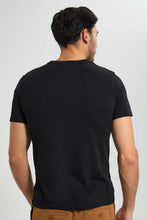 تنزيل الصورة على معرض الصور، Redtag-Black-Graphic-T-Shirt-Graphic-T-Shirts-Men's-
