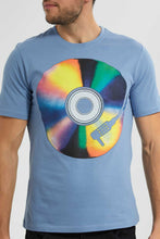 تنزيل الصورة على معرض الصور، Redtag-Blue-Graphic-T-Shirt-Graphic-T-Shirts-Men's-