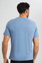 تنزيل الصورة على معرض الصور، Redtag-Blue-Graphic-T-Shirt-Graphic-T-Shirts-Men's-