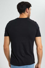 تنزيل الصورة على معرض الصور، Redtag-Black-Graphic-T-Shirt-Graphic-T-Shirts-Men's-