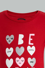 تنزيل الصورة على معرض الصور، Redtag-Red-Placement-Print-Pyjama-Sets-Pyjama-Sets-Infant-Girls-3 to 24 Months