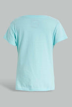 Load image into Gallery viewer, Redtag-Mint-&-Pink-Placement-Print-Pyjama-Sets-Pyjama-Sets-Infant-Girls-3 to 24 Months