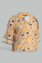 Load image into Gallery viewer, Redtag-Yellow-Floral-Print-Shirt-Category:Tops,-Colour:Yellow,-Filter:Plus-Size,-LDP-Tops,-New-In,-New-In-LDP,-Non-Sale,-S22D,-Section:Women-Women's-