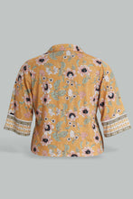 Load image into Gallery viewer, Redtag-Yellow-Floral-Print-Shirt-Category:Tops,-Colour:Yellow,-Filter:Plus-Size,-LDP-Tops,-New-In,-New-In-LDP,-Non-Sale,-S22D,-Section:Women-Women's-