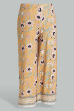 Load image into Gallery viewer, Redtag-Yellow-Floral-Print-Trouser-Category:Trousers,-Colour:Yellow,-Filter:Plus-Size,-LDP-Trousers,-New-In,-New-In-LDP,-Non-Sale,-S22D,-Section:Women-Women's-