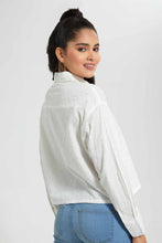 Load image into Gallery viewer, Redtag-White-Schiffily-Embroidered-Shirt-Casual-Shirts-Women's-