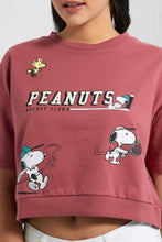 Load image into Gallery viewer, Redtag-Mauve-Peanuts-Printed-Weatshirt-Loungewear-Sweatshirts-Women's-