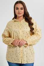 Load image into Gallery viewer, Redtag-Assorted-Stripe-Printed-Collared-Shirt-Long-Sleeve-Blouses-Women's-