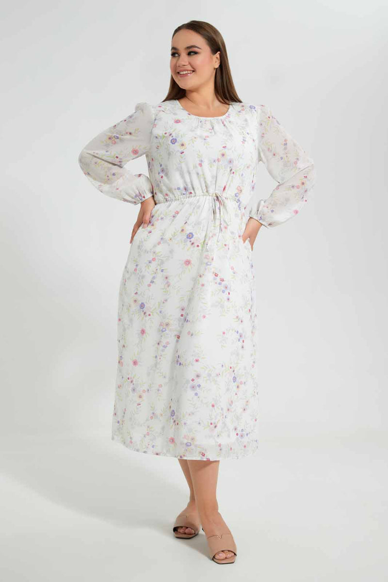 Redtag-Assorted-Printed--Belted-Dress-Dresses-Women's-