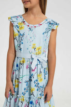 Load image into Gallery viewer, Redtag-Multi-Colored-Floral-Aop-Dress-Dresses-Girls-2 to 8 Years