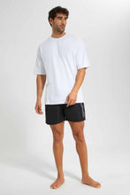 Load image into Gallery viewer, Redtag-Black-Swim-Shorts-Category:Shorts,-Colour:Black,-Filter:Men's-Clothing,-Men-Shorts,-New-In,-New-In-Men,-Non-Sale,-S22D,-Section:Men--