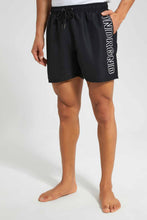 Load image into Gallery viewer, Redtag-Black-Swim-Shorts-Category:Shorts,-Colour:Black,-Filter:Men's-Clothing,-Men-Shorts,-New-In,-New-In-Men,-Non-Sale,-S22D,-Section:Men--
