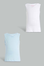 Load image into Gallery viewer, Redtag-Assorted-Pack-Of-2-Vest-365,-Category:Vests,-Colour:Assorted,-ESS,-Filter:Girls-(2-to-8-Yrs),-GIR-Vests,-New-In,-New-In-GIR,-Non-Sale,-Section:Kidswear-Girls-2 to 8 Years