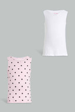 Load image into Gallery viewer, Redtag-Assorted-Pack-Of-2-Vest-365,-Category:Vests,-Colour:Assorted,-ESS,-Filter:Girls-(2-to-8-Yrs),-GIR-Vests,-New-In,-New-In-GIR,-Non-Sale,-Section:Kidswear-Girls-2 to 8 Years