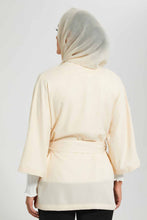 Load image into Gallery viewer, Redtag-Beige-Belted-Cardigan-Cardigans-Women's-