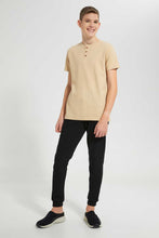 Load image into Gallery viewer, Redtag-Black-Pique-Active-Pants-Joggers-Senior-Boys-9 to 14 Years
